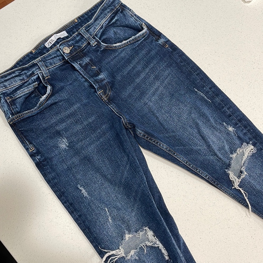 Zara ripped jeans